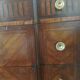 Wooden and marble chest of drawers