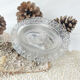 Vintage glass butter dish