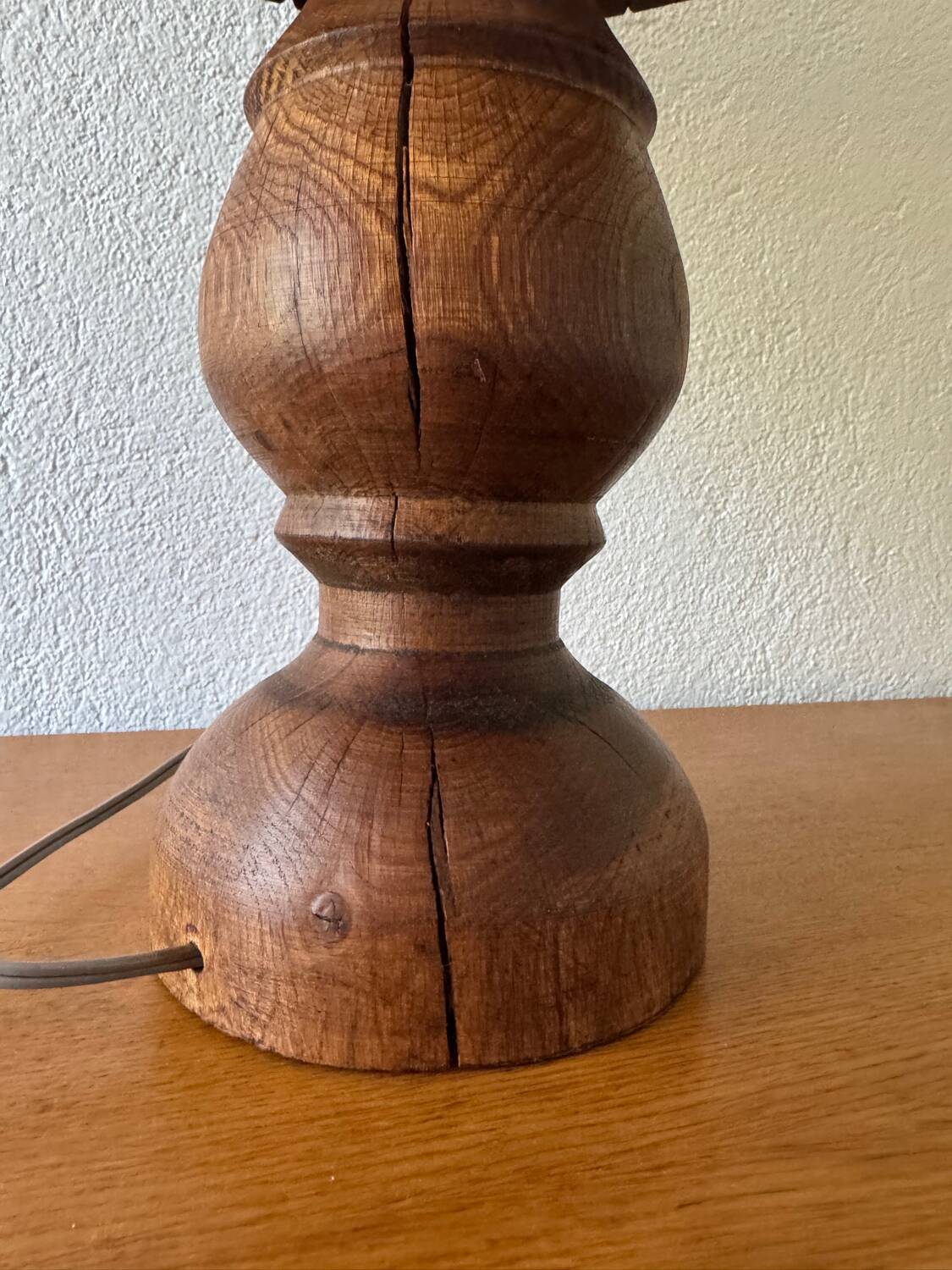 Large teak lamp from the 60s