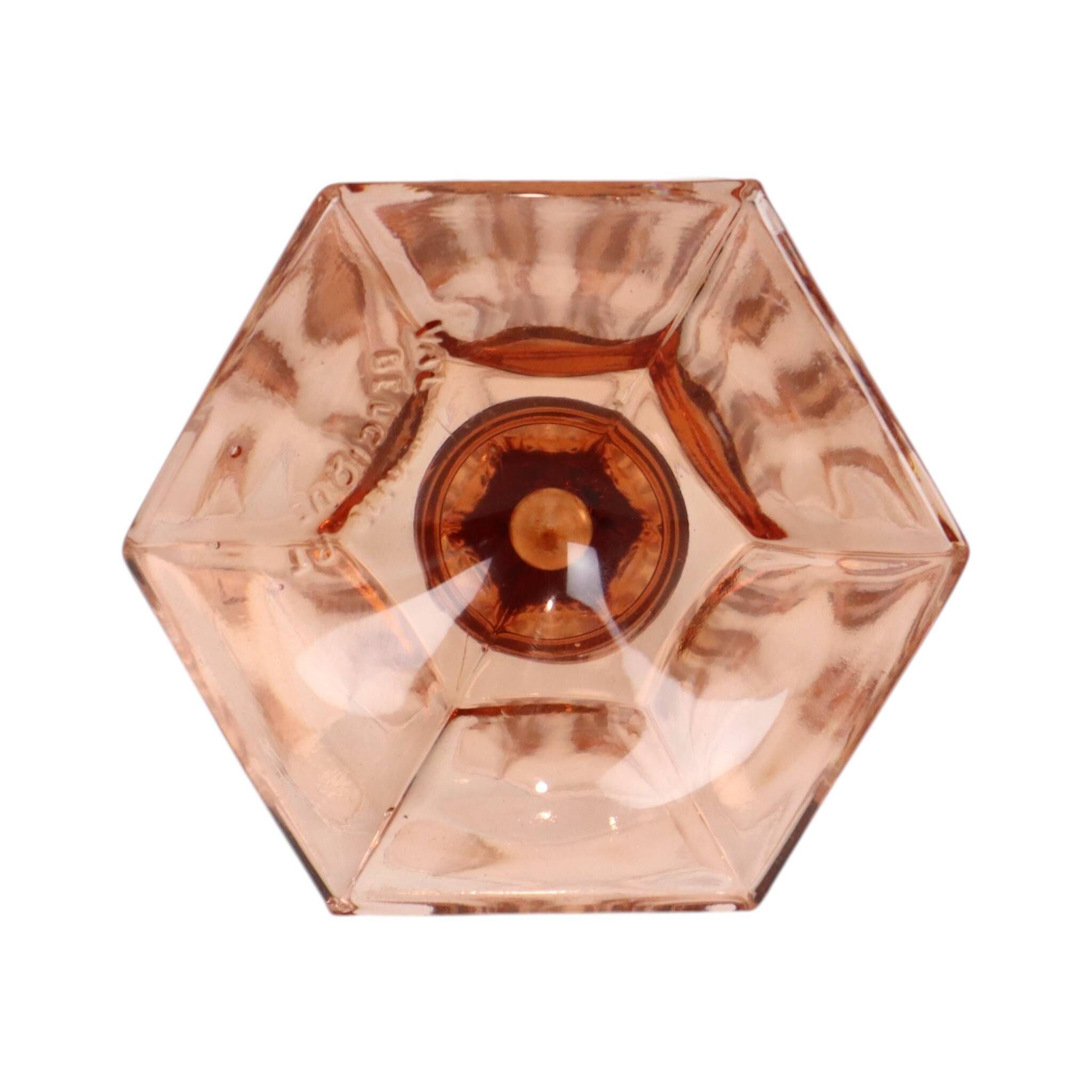 Pink Rosaline Art Deco Vase VSL Luxval Americain 23cm