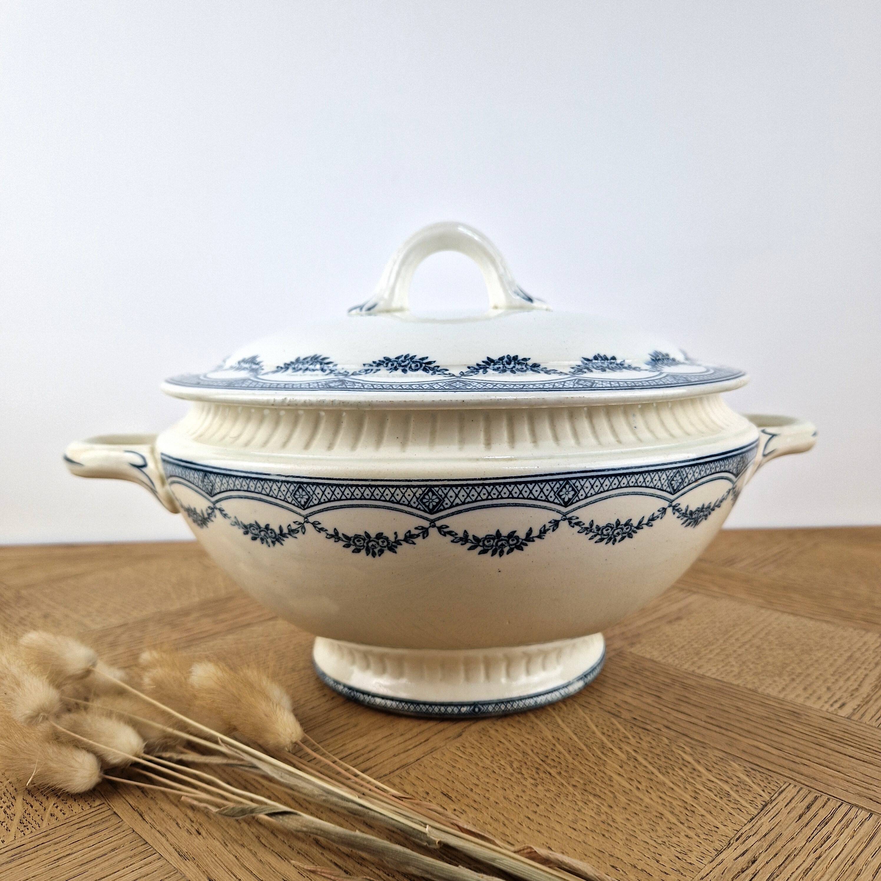 EC Salins Trianon model soup tureen in earthenware