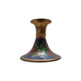 Bougeoir de Noël en laiton vintage