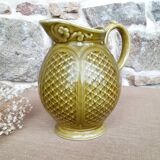 Green sarreguemines pitcher