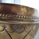 Large brass cache pot from the late 19th century (25 cm)