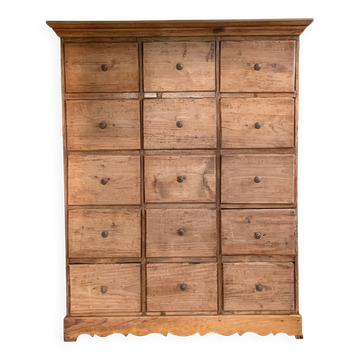 Commode, meuble de mercerie, de métier vintage