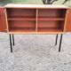 Buffet of the 60s in blond oak metal feet with square section