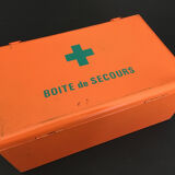 Orange metal box