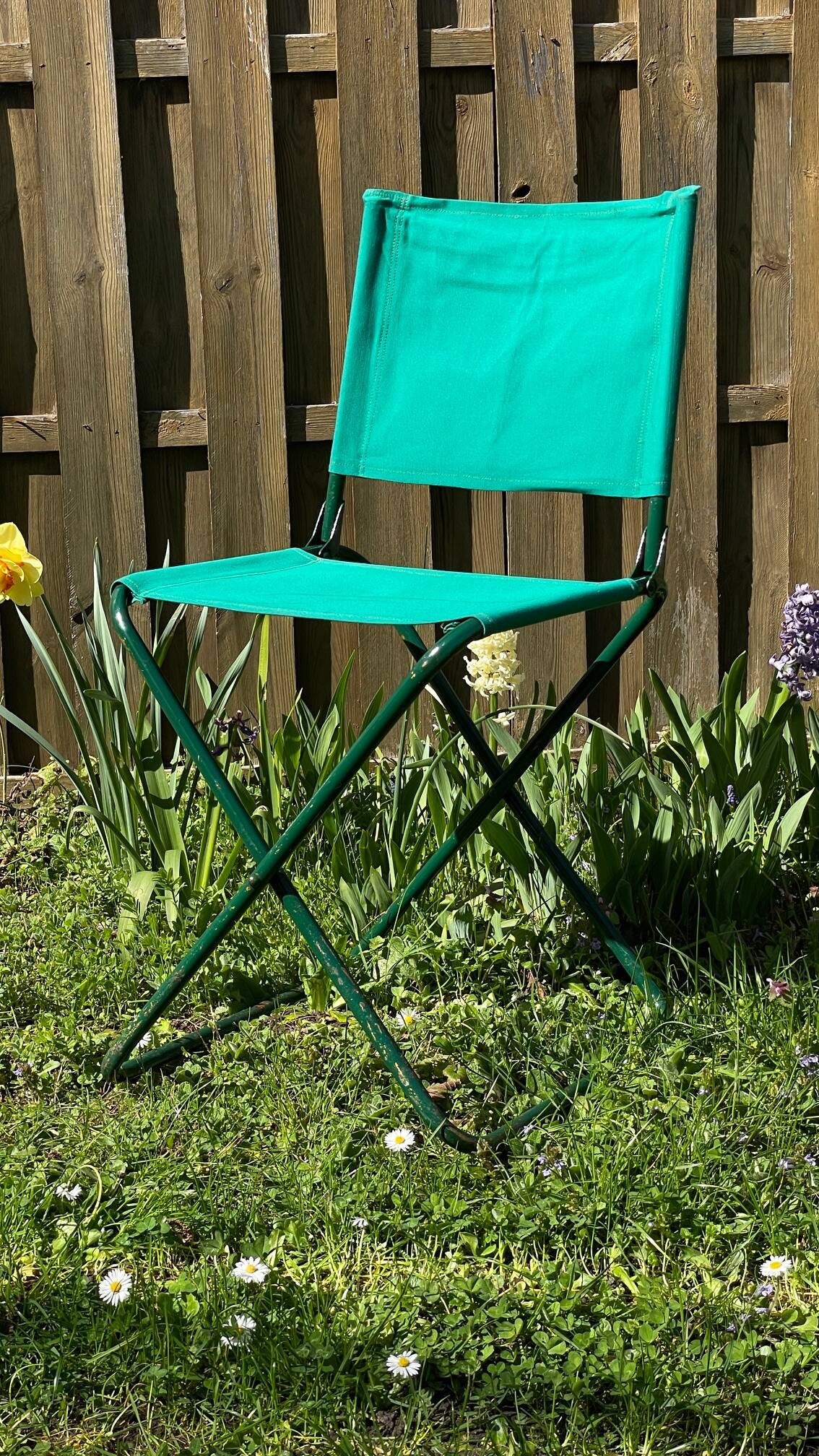 Vintage camping folding chair