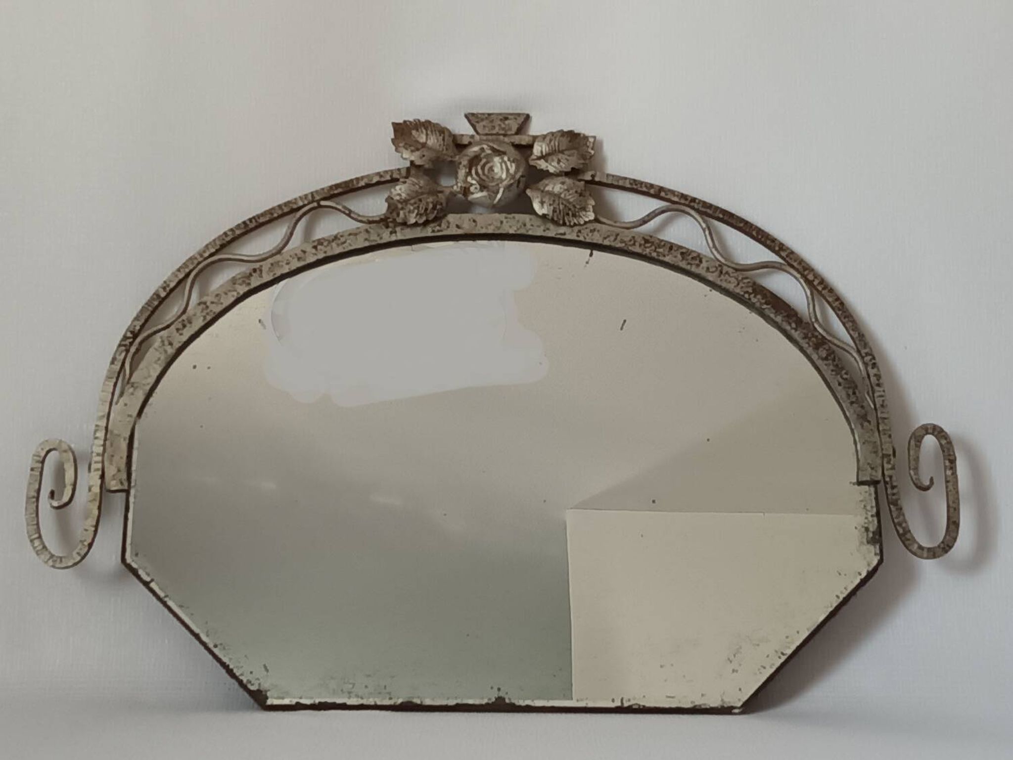 Miroir en fer martelé Art deco
