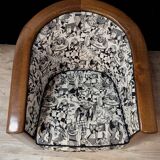 Art Deco swivel armchair