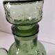 Carafe and matching tumblers in molded glass