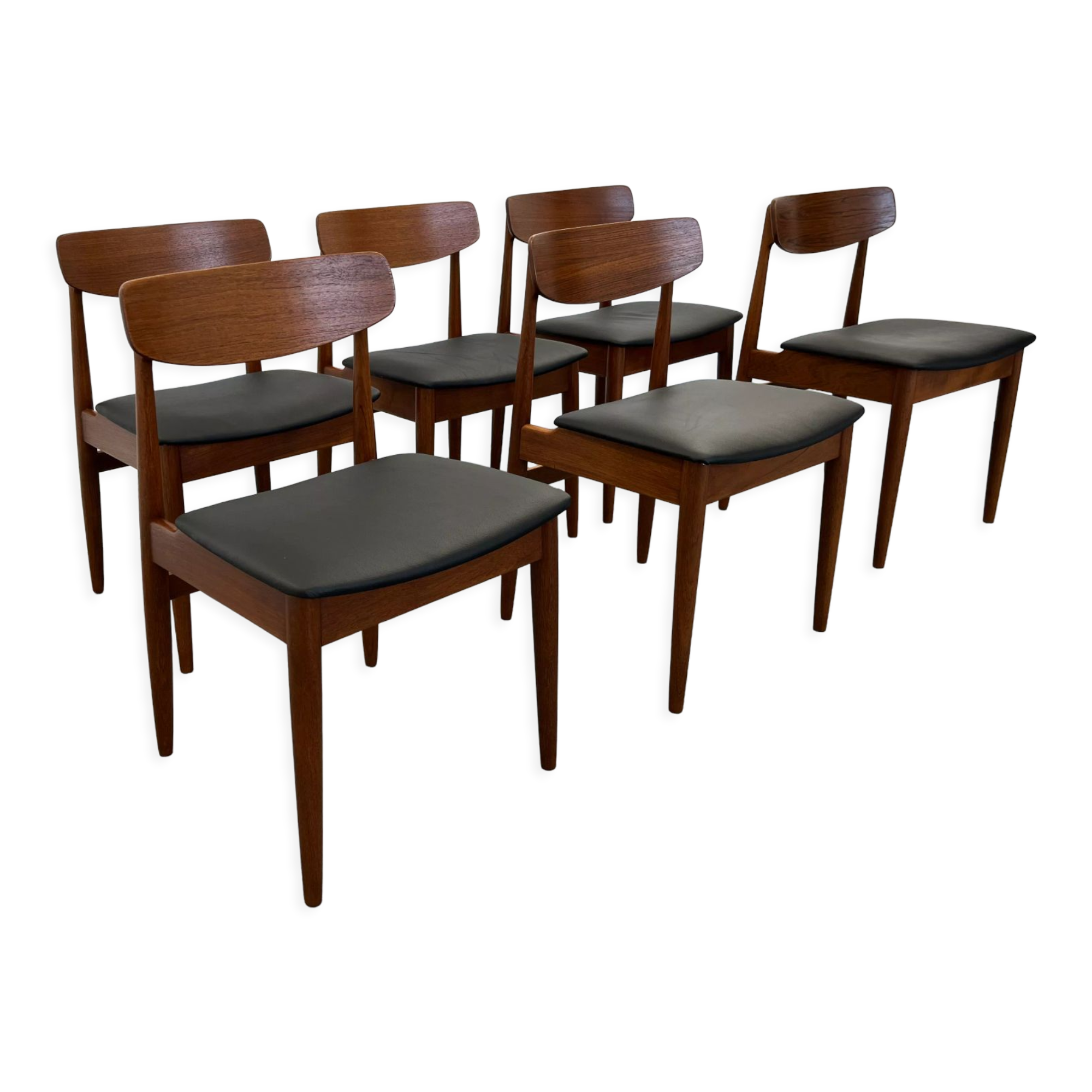 Vintage Teak Dining Chairs from Casala, 1960s, Set of 6