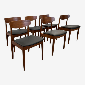 Vintage Teak Dining Chairs from Casala, 1960s, Set of 6