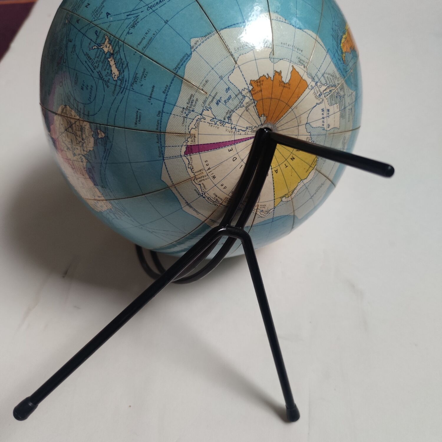 Vintage world map Girard and Barrere