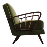 1950's Retro Lounger Chair in Grass Green
