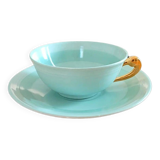 Limoges France Unique Cup & Saucer in original box