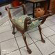 Fauteuil Dagobert curule en noyer