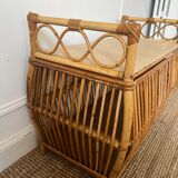 Vintage Rattan Toy Box