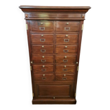 Mahogany notary cabinet with flaps