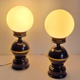 Paire de lampes de chevet anciennes