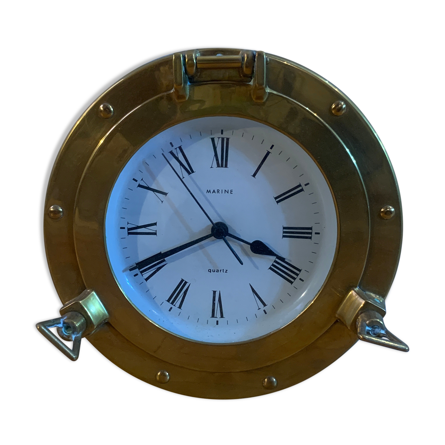Copper porthole clock
