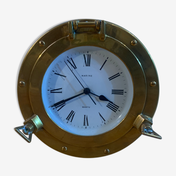 Copper porthole clock