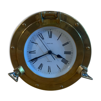 Copper porthole clock