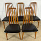 5 Niels Koefoed teak chairs stamped – Denmark – Scandinavian design