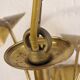Luster "foliage" brass and gold metal 1970