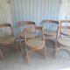 Série de 6 chaises Halfa Baumann années 70