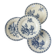 4 assiettes plates Gien Chardons 260332
