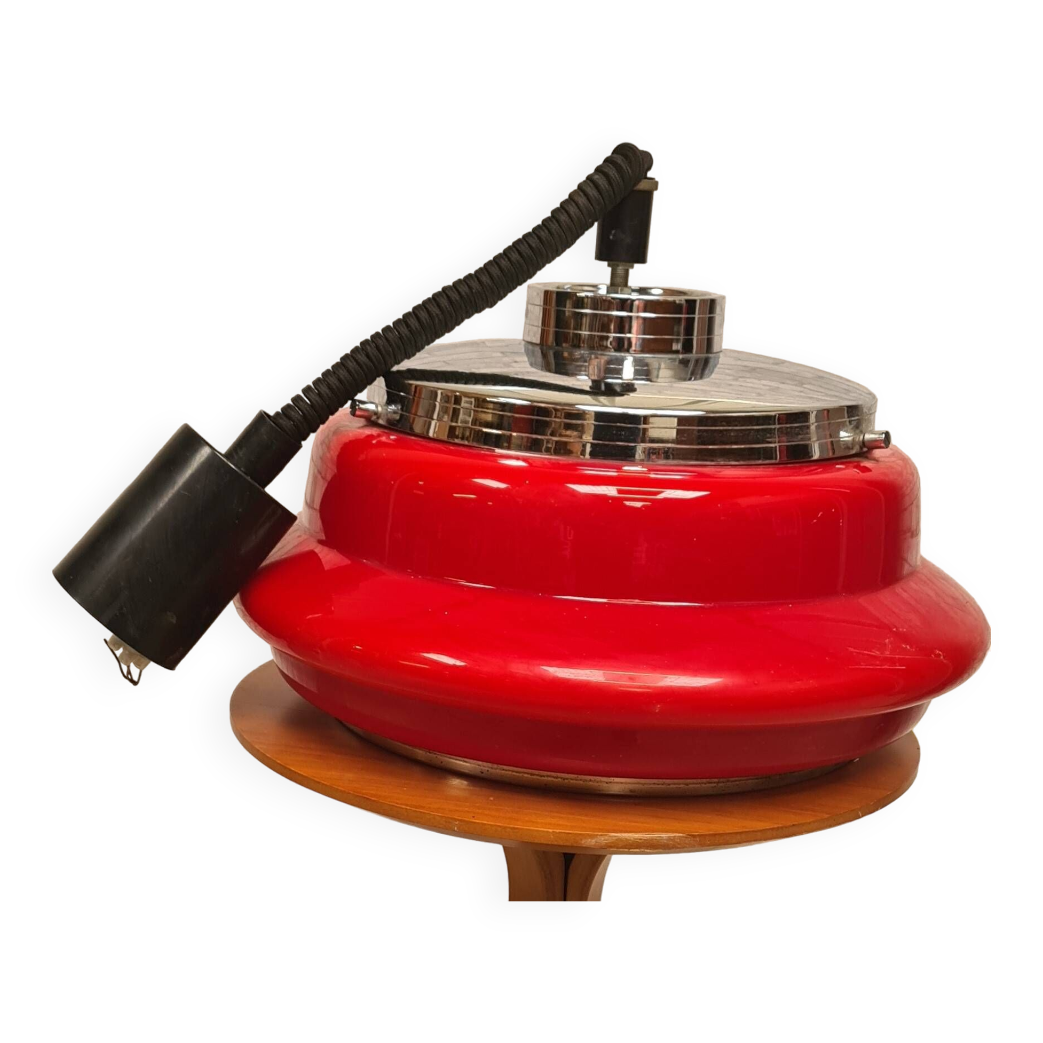 suspension 1960 to 70 red opaline and chrome 64x38 very good condition