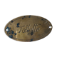 Brass plate inscription "toilet"