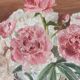 Old painting, still life bouquet oil on canvas