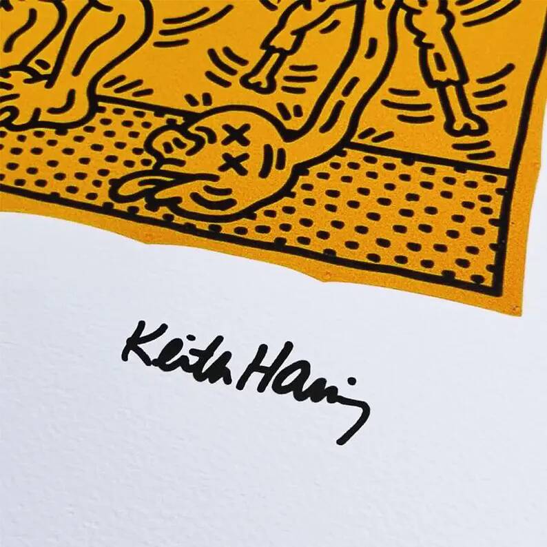 1990s Keith Haring Limited Edition Lithograph