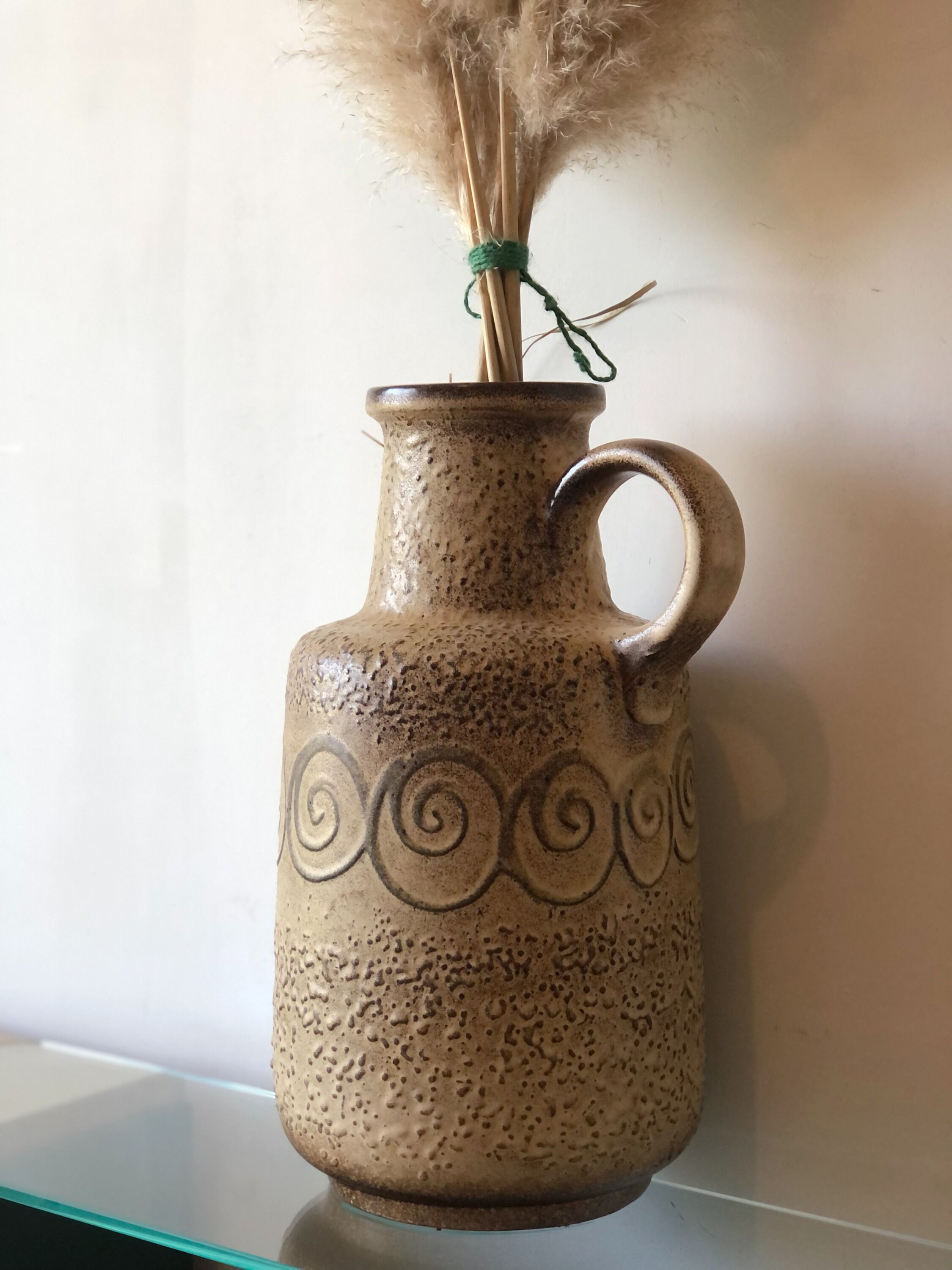 Sandstone pitcher-shaped vase, 70s