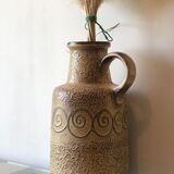 Vase en forme de pichet en grès, années 70
