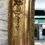 Louis-Philippe mirror 19th century, gold with gold leaf, mercury ice 102x77.5cm