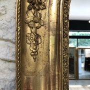 Louis-Philippe mirror 19th century, gold with gold leaf, mercury ice 102x77.5cm
