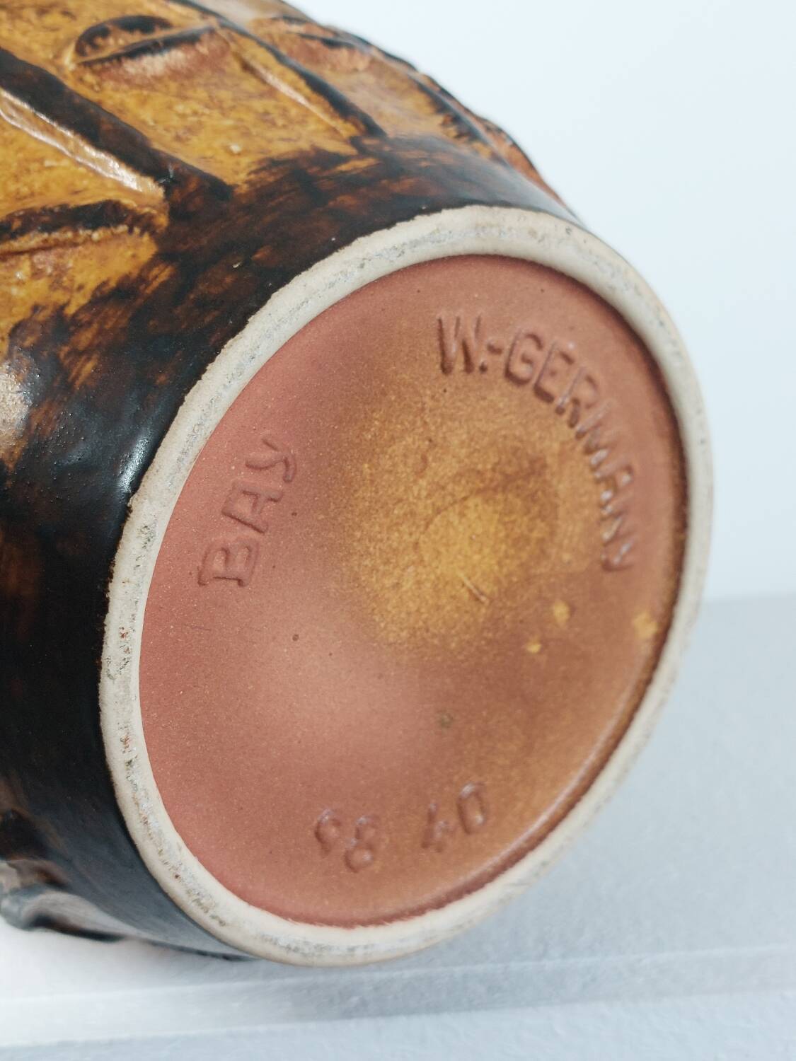 Bay Keramik vintage sun vase from the 1950s in West Germany.