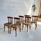 6 Bistro Chairs 1950s Baumann Style 1950s