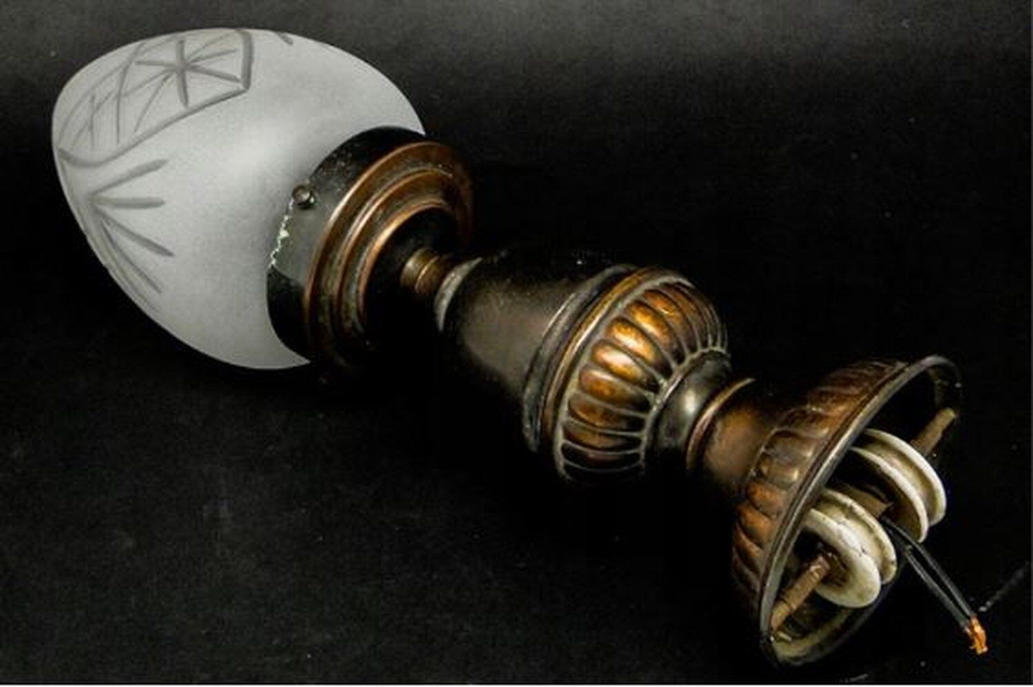 Lampe à pendentif de style Art Déco, Pologne, années 1950