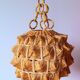 Scandinavian hanging rope and rattan 60s