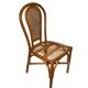 Vintage rattan chair with cane back - Bohemian style