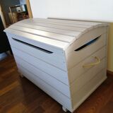 Aged patinated storage chest