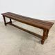 Pair of Antique Oak Benches with Turned Legs