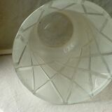 Glass vase frosted decoration diamond art deco