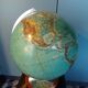 Globe terrestre vintage JRO 1970