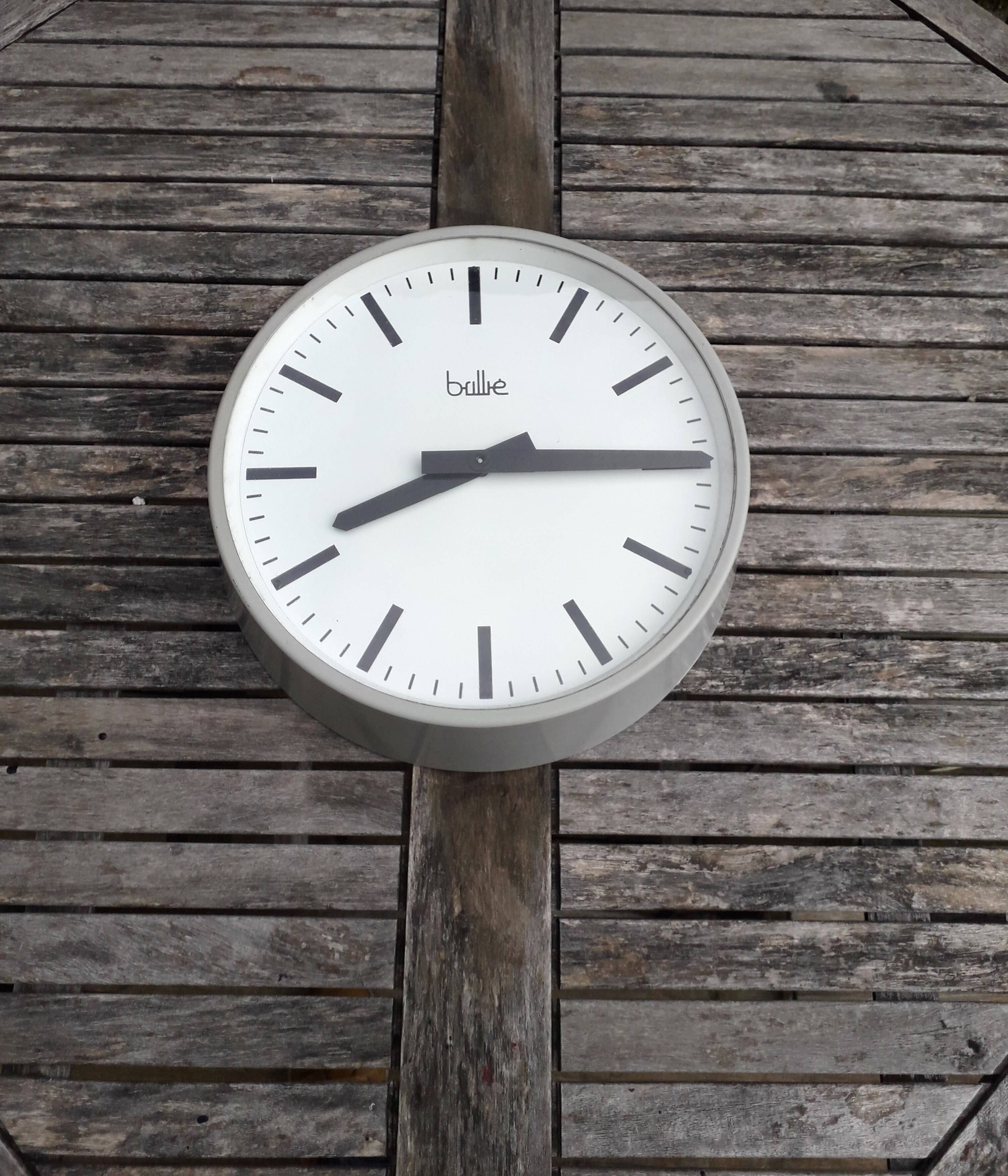 Brillié factory / industrial wall clock - satellite - 1950s