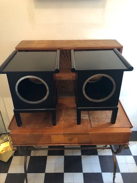 Black bedsides